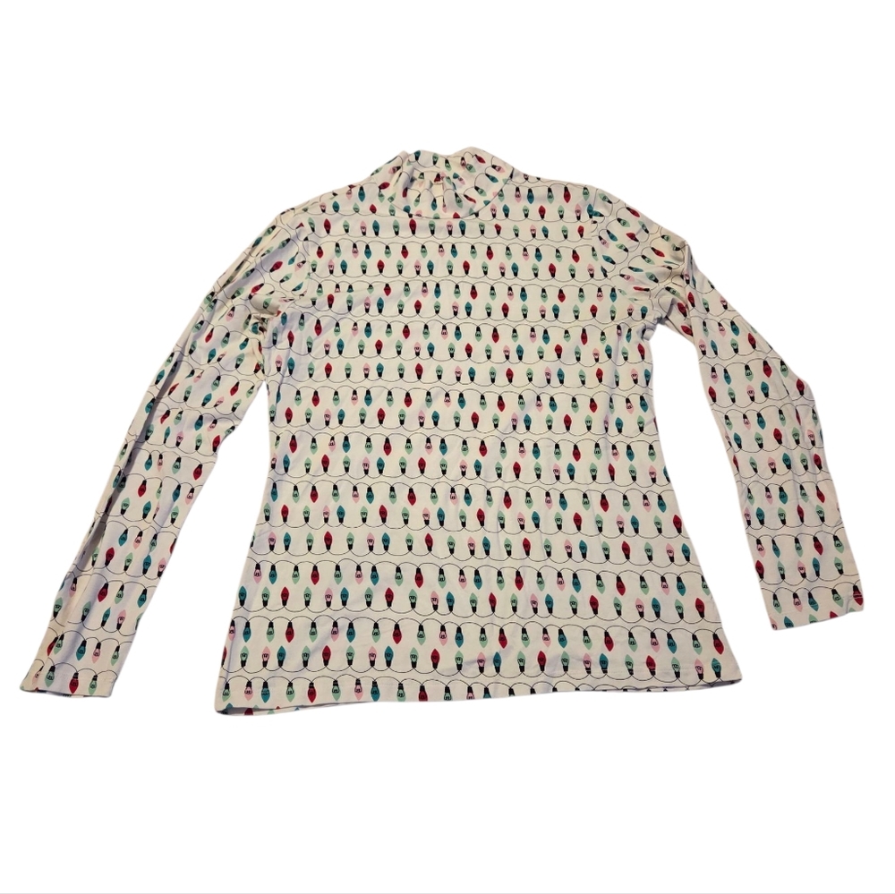 Holiday Bulbs Mock Neck Shirt - Picture 1 of 5